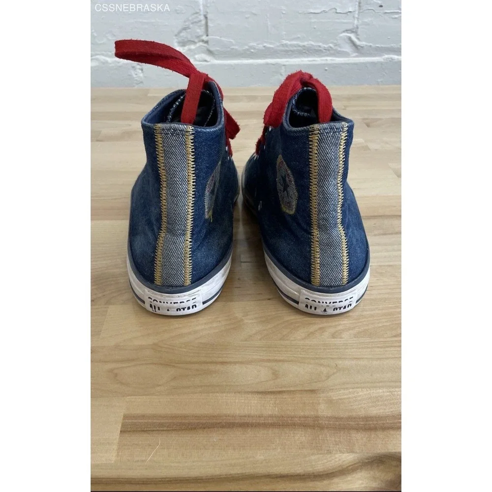 Converse Blue Vintage Chuck Taylor All Star‎ High Reverse Twill - Size 6